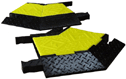 AB 31105 LEFT 5 — TRC 31105 Yellow Jacket Cable Protection System Mat, 5 Channels, Left Turn