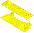 AB 31107 END CAP 5 — TRC 31107 Yellow Jacket Cable Protection System, 5 Channels, End Cap Set