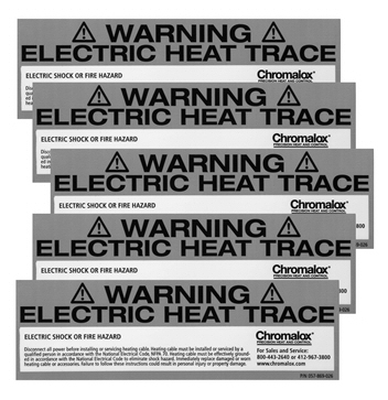 AB 382424 — CHROMALOX CL-1 Caution Labels for Heat Trace Cable - 5 Labels