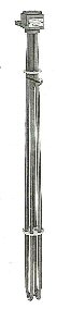 3HX3235-C-PT1 — PROCESS TECHNOLOGY 3 ELEMENT IMMERSION HEATER, 3000 WATTS, 240/3/60, TEFLON COATED, w/GUARD