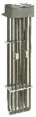 6HX10259-C-PT1 — PROCESS TECHNOLOGY 6 ELEMENT IMMERSION HEATER, 10000 WATTS (10KW), 240/3/60, TEFLON COATED, w/GUARD