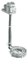 HXFL1106-R12-C-PT1 — PROCESS TECHNOLOGY L-SHAPED FLAT IMMERSION HEATER, 1000 WATTS, 120 VOLTS, TEFLON COATED, w/GUARD