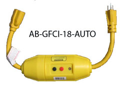 TRC GFCI-18-Auto — Tower Mfg. Auto Reset attachable GFCI, 18 inch cord, 120/60, 15 amps