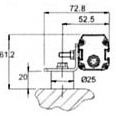 Carlo Gavazzi SAV-4 Anti-Vibration Mounting Supports for Light Curtains and mirrors