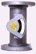 322306T51115/150W — ERDCO See-Flo Meter, Brass Body, 1-1/2 inch NPT, Up Flow, 15 to 150 GPM Water Flow