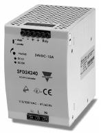 Carlo Gavazzi SPD242401 Power Supply, 24 vdc, 240 watts, DIN Rail Mount, 83 mm, Screw Terminals