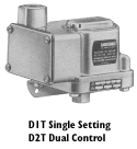 ABD1T-A3SS — Barksdale Pressure Switch, D1T-A3SS, 1/4 inch SS NPT, .03 - 3.00 PSI range,1 Setting