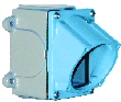 AB 31-9A053-080-112 — Meltric Metal Junction Box with angle 31-9A053-080-112, for use with DSN 150 DeContactors