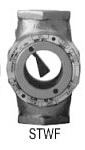 Emerson Penberthy AB1-1/2STWFBR — PENBERTHY SIGHT FLOW, 1-1/2 INCH NPT, Flapper w/threaded window, Bronze