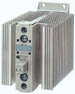 Convectronics 3RF2350-1AA45 — SIEMENS Solid State Relay, 50 amps, DC input with Heatsink Single Phase