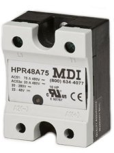 HPR48D25 — MDI SSR, 25 amps, 42-525 volts, 3-32 vdc input, Hockey Puck Style