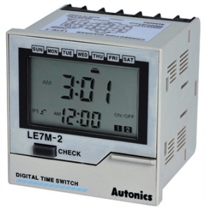 Autonics ABTLE7M-2 — Obsolete - 7 Day Weekly Programmable Digital Timer, Autonics LE7M-2