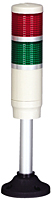 PME-201-GB — MENICS Tower Light, 45mm LED 2 Stack, Steady, 24VAC/VDC, GREEN/BLUE Lens
