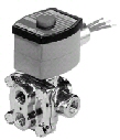 AB8342G3 120/60 — ASCO 4-Way Valve P/N 8342G3, 120 vac, 3/8 NPT, single solenoid, 0-125 psi air, 0-100 psi water/oil,