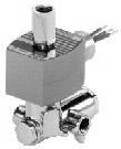 AB8345G1 120/60 — ASCO 4-Way Valve P/N 8345G1, 120 vac, 1/4 NPT, single solenoid, 0-150 psi air/ water/oil, NBR Seals.